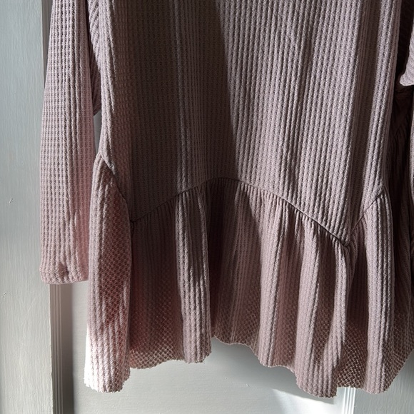 Long sleeve Thermal Babydoll Top - 2X - new with tags - Picture 3 of 8